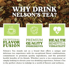 Nelson's Tea Raspberry Chocolate Truffle - Loose Leaf Black Tea with Raspberry Leaf, Chocolate Rooibos, Truffle Essence, Carob Beans, Hibiscus & Chocolate Chips, Infused with Natural Flavors (Sample)