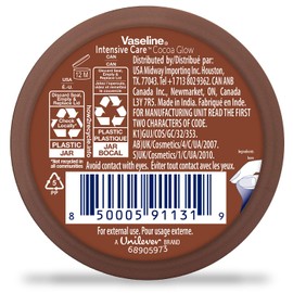 Vaseline Cocoa Glow 12-Pack – Intensive Care Body Cream, Moisturizer, 2.53 Oz Ea
