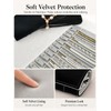 SCIKHEFT Portable Jewelry Roll, Tangle-Free Safe Necklace Travel Storage Bag,