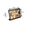 PICK UP HERE Tabletop Plate Pop Sign | Size: 74x52mm