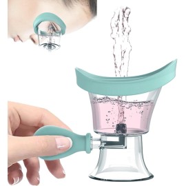 Brand: LOVUFIR Eye Wash Cup, Kit - Silicone Manual Air Pressure Cleaning Blue