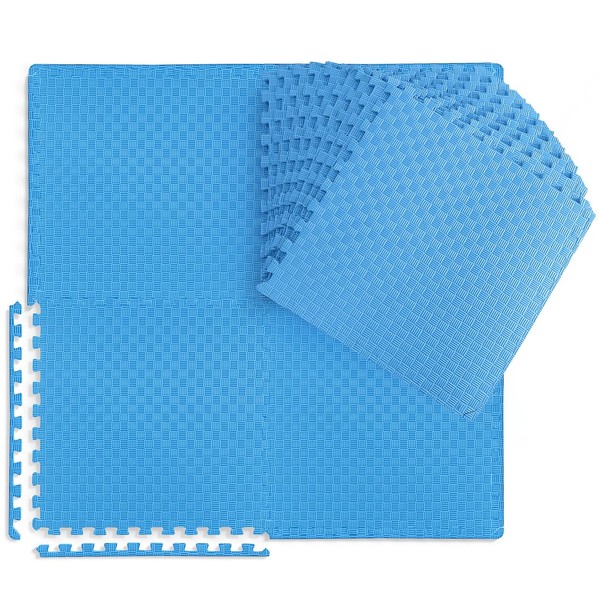 WF Athletic Supply 96 SQ.FT Tatami Pattern 1/2-Inch Thickness Interlocking