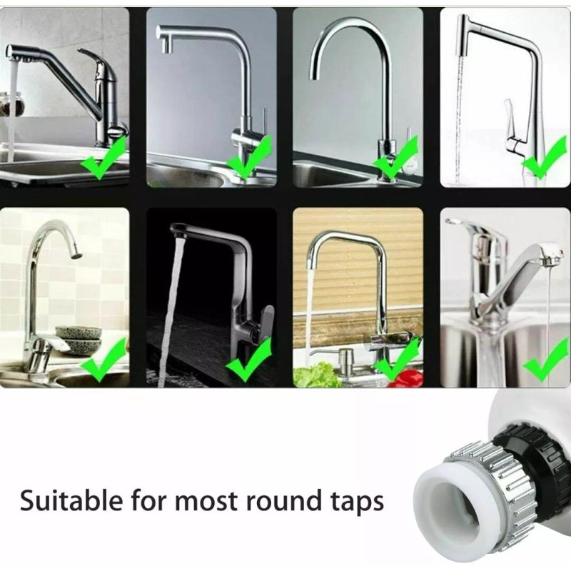 3-Speed 360° Rotatable Adjustment Faucet Extension Water Saving Kitchen Faucet