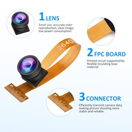 diymore 2640 Camera Module 160° Wide Angle Lens 2 Megapixel Sensor Supports JPEG RGB YUV for ESP32 MCU Camera
