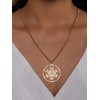 MINACHI Sacred Angel Seal Archangel Metatron Cube Gold Plated Necklace,