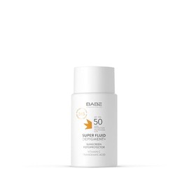 Super Fluid Depigment+ Fotoprotector SPF 50 | Fotoprotector Facial Antimanchas | Resistente Al Agua | Todo tipo de piel | Foto envejecimiento | Protección Daño Solar | Unifica el tono | 50ml