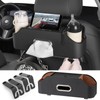 Cozioz Car Backseat Multifunctional Cup Holder Organizer with Tissue Box