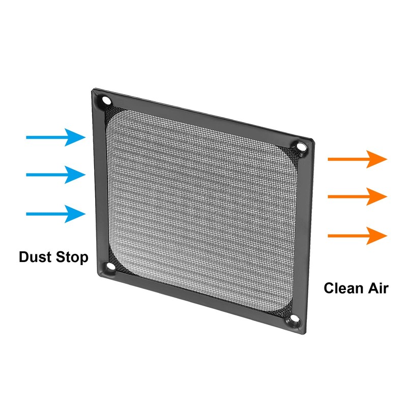 PATIKIL 120 mm Fan Filter Grille with Screws 2 Pack