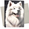 Whitman and Daughter Samoyed Greeting Card (1 Premium Card, 5X7