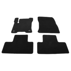 IKON MOTORSPORTS, Nylon Car Floor Mats Compatible with 2022-2025 Benz X243 EQB 300 / EQB 350 / EQB 250+, OE Style Black Driver Passenger Car Carpets, Front Rear 4PCS Full Set