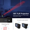 CHEREEKI Projection Alarm Clock, Alarm Clock with Indoor Temperature, 4