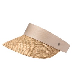 Roeckl Women's Salina Sun Visor Brown Sun Hat, Beige/Brown, One Size, Beige/Brown.