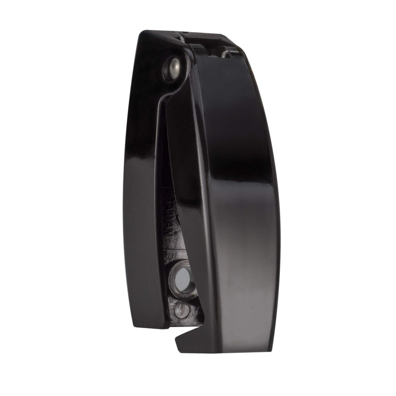 RecPro Black RV Rounded Baggage Door Catch Latch Compartment Hardware