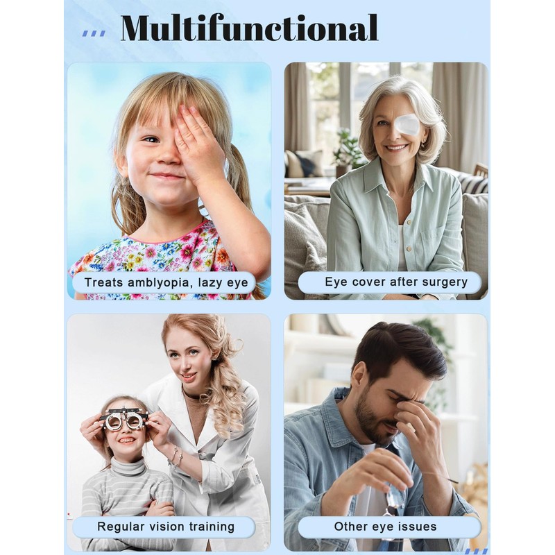 THSIREE 20 Pcs Adhesive Eye Patches for Kids, Medical Eye