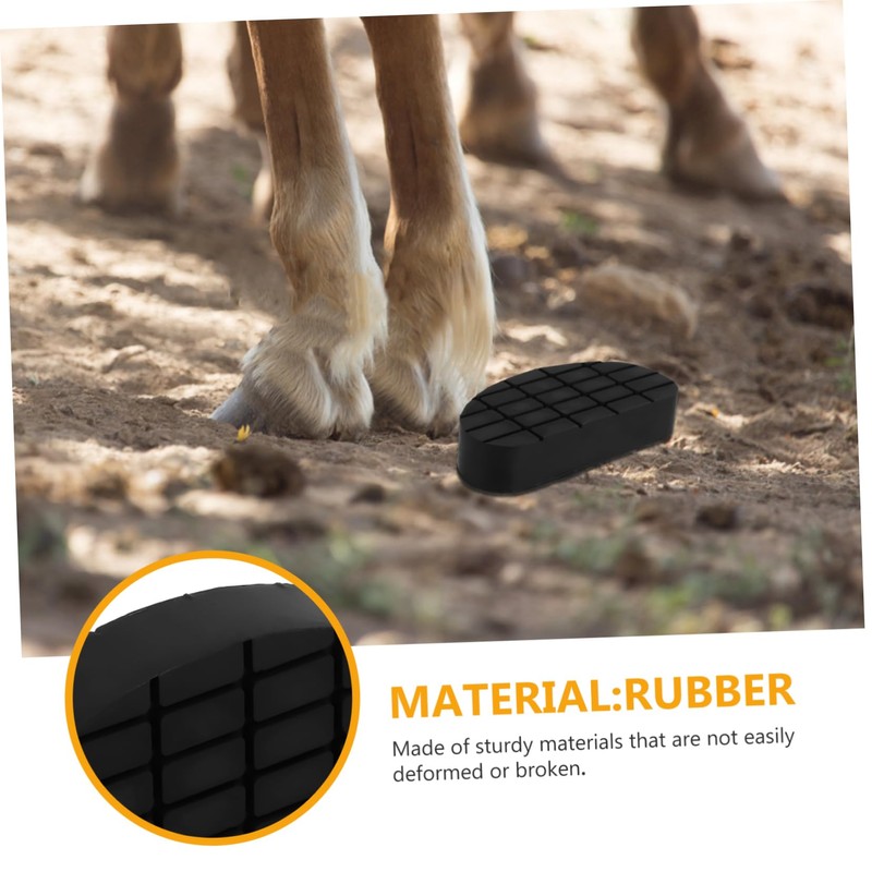 IWOWHERO Rubber Hoof Pads for Horse Sheep Essential Hoof Care