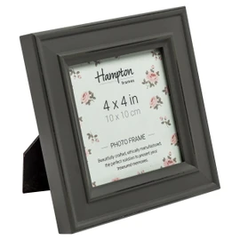 Hampton Frames PALOMA Distressed Square Picture Photo Frame Grey 4x4 (10x10cm) PAL301944G