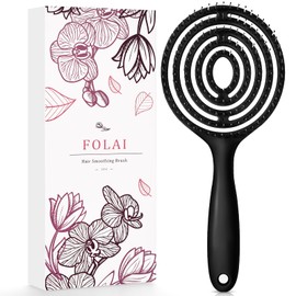 Detangling Hair Brush for Women Men Does not Pull Straightening Brushes for Straight, Curly & Wet Hair Detangle Brush Black