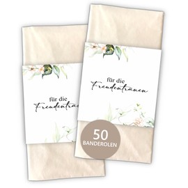 Kackspecht Menu Blank Menu Cards in Boho Design, Pack of 20, DIN Long, Individually Adjustable Menus and Drink Cards for Weddings and Other Occasions, Table Decoration