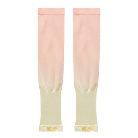 SILMERIA Arm Cover, Cooling Sensation, Arm Cover, Long, Cool Sensation, Macaron Color, Girl-Feeling, Gradation, Hanging Dye, Sleeve Curva, UV Protection, UPF 50+, Sunscreen, UV Protection, Pink