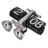 Flip Clock Quartz Movement High Accuracy Retro Style Stainless Steel