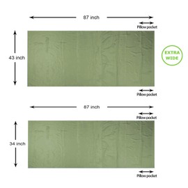 BROWINT Silk Sleeping Bag Liner, Silk Sleep Sack, Extra Wide 220x110cm, Lightweight Travel Sheet for Hotels, Sleeper with Reinforced Gussets