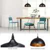Tomshine Metal Dome Hanging Pendant Lights 2 Pack with 15FT