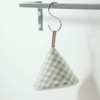 &NE NHK-225-NCGR Triangular Pot Holder, Natural Check Green, Pot Mittens,