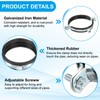 PATIKIL 12.2"-12.6"/310-320mm Split Ring Pipe Hanger, Heavy Duty Adjustable Pipe