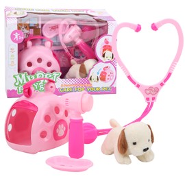 Children DIY Pet Care Role Play Toy Kid Learning Feeding Dog Play House Educational Toy Set