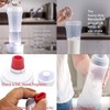RROAD Hand Dough Dispenser, Pancake Dough Mixing Bottle Dispenser Cupcake
