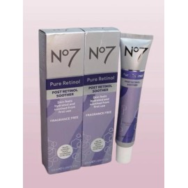 NO7 PURE RETINOL POST RETINOL SOOTHER FRAGRANCE FREE 1.69 OZ BOXED LOT OF 2