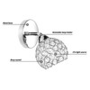 Crystal Wall Sconces Modern Wall Lamp G9 LED Round Bedroom