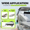 ECOTRIC One Pair Boat Trailer Square Guide On Poles Aluminum