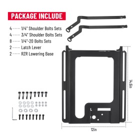 Racewill Seat Bases Lower and Recline For Polaris RZR 800/900/S 1000/XP 1000/XP Turbo/RS1