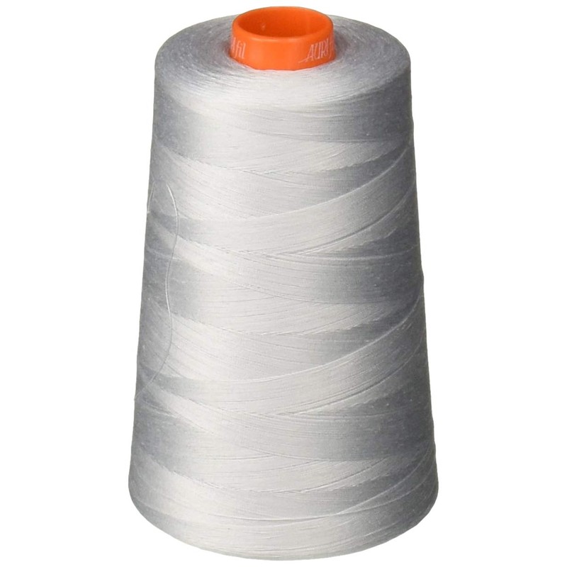 Aurifil Dove Grey Thread, 6452 yard cone, Gray