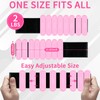 ouhos Adjustable Wrist and Ankle Weights, Black Pink Bracelet for