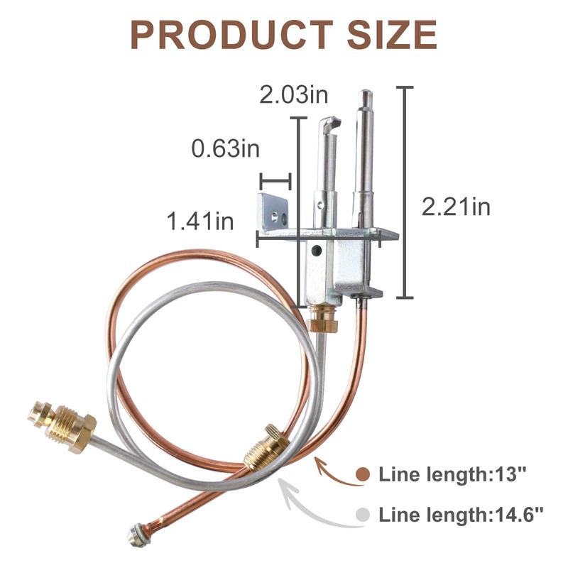 91603 Water Heater Pilot Assembly,Ignitor Thermocouple Replacement Parts for RV