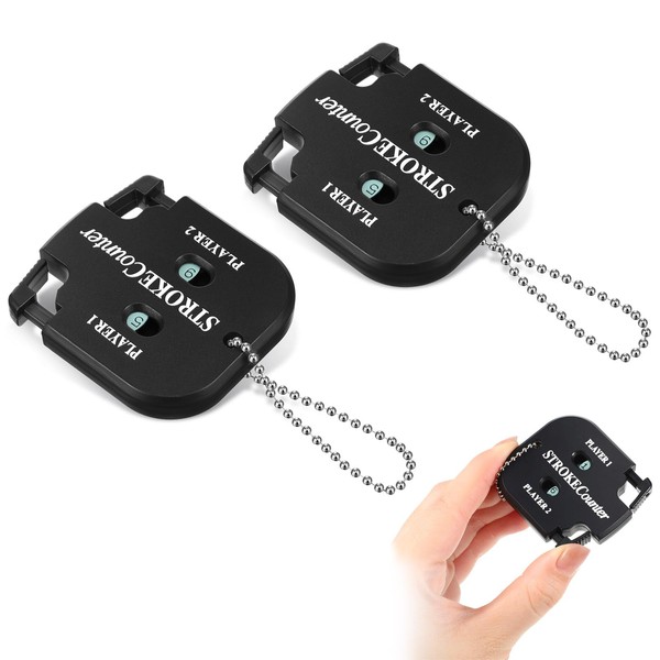 Gulfmew Pack of 2 Golf Counter Clicker Golf Punch Counter