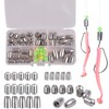 Fishing Iron Sinker Weights-70pcs Hollow Bullet Worm Sinker Weights with
