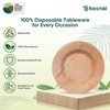 BOSNAL - Palm Leaf Biodegradable Bowls, 9.5 inch Round Soup