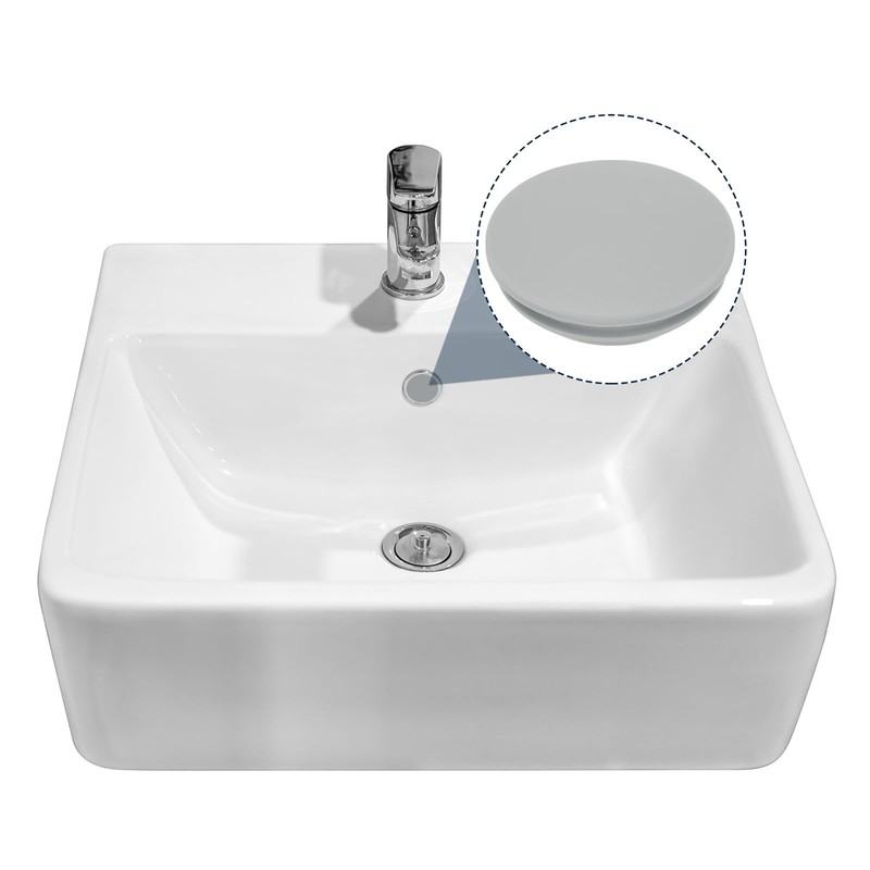 uxcell 10pcs Hole Plug 1 Inch (25mm) Button Plugs, Grey