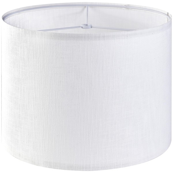GO&SO GO&SO White Textured Drum lampshade Medium Lamp Shade 13"