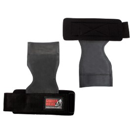 Gorilla Wear Lifting Grips - schwarz - Bodybuilding in Fitness Accessoire für Herren, Einheitsgröße