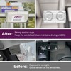 FLLIK EZ Pass Holder for Windshield, Transponder Holder for Car,