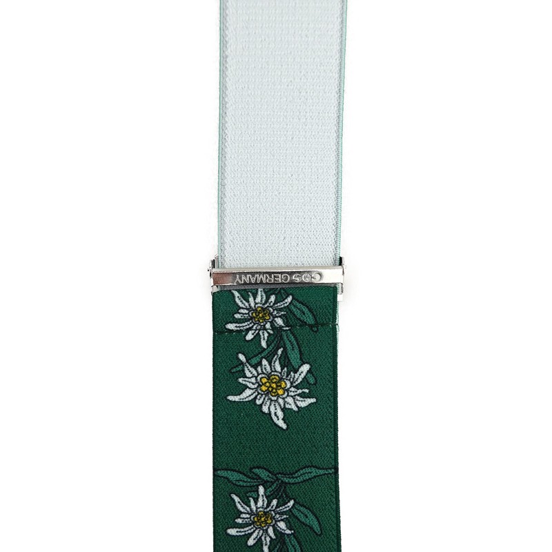 TigerTie Unisex Y-shaped braces with 3 extra strong clips, patterned,