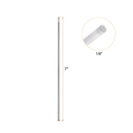 HARFINGTON 10pcs TIG Welding Tungsten Electrodes 1/8" x 7" 0.7-0.9% Zirconium for Stainless Steel Welding, Aluminum Magnesium Alloy Welding Aerospace Automobile Manufacturing, White WZ8