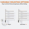SEHAUSEU Tower Warmer Rack, 4 Bars Wall Mounted Electric Heated