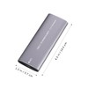Gatuida 3pcs Mini Size Solid State External Hard Drive Enclosure