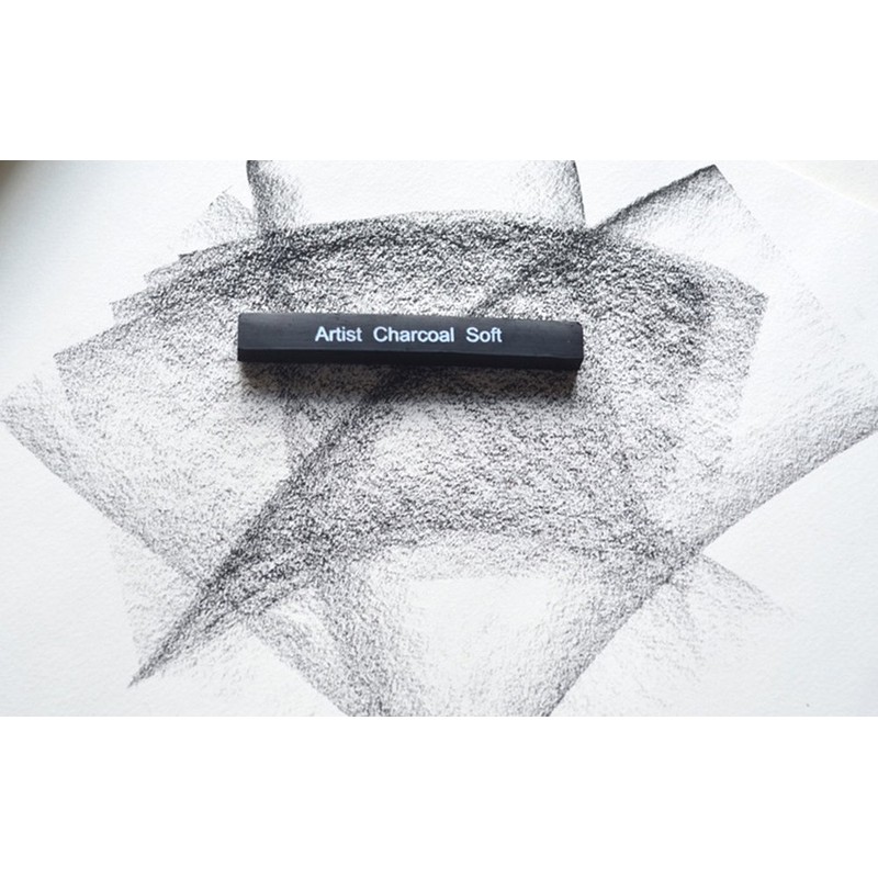 6Pack Compressed Charcoal Sticks for Drawing Sketch Charcoal Stick Professional