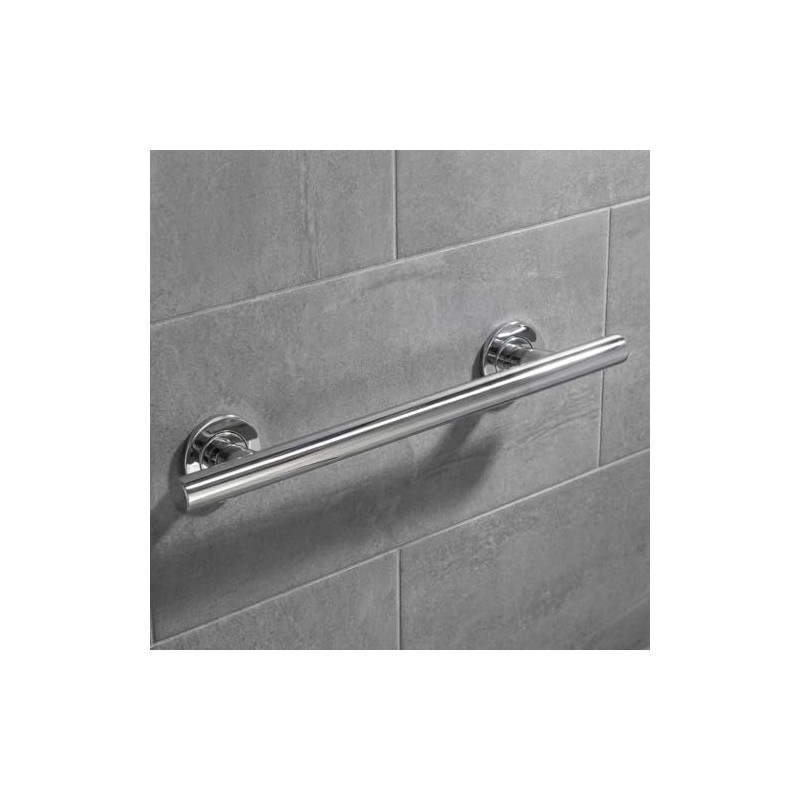 Stainless Straight Grab Rail 48cm - Pack of 2 -